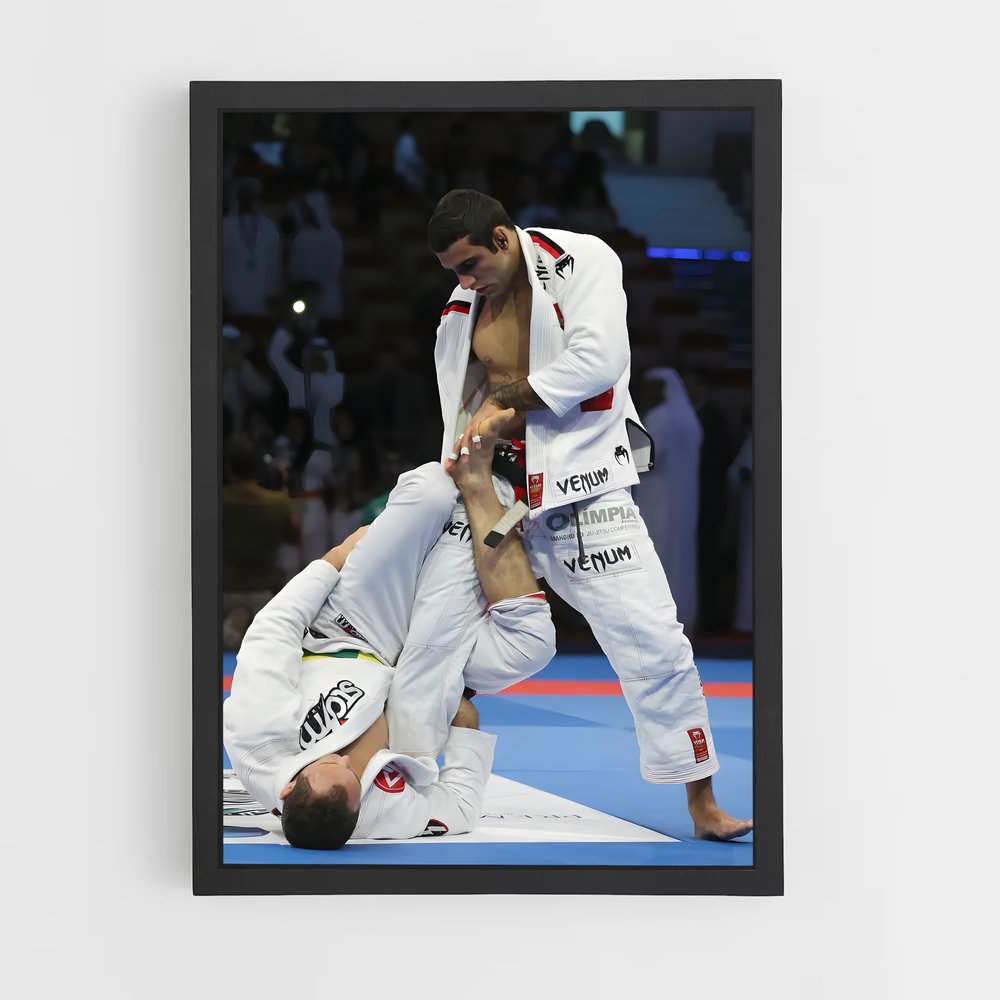 Poster Leandro combattants – affiche Jiu-jitsu brésilien (vue 2)